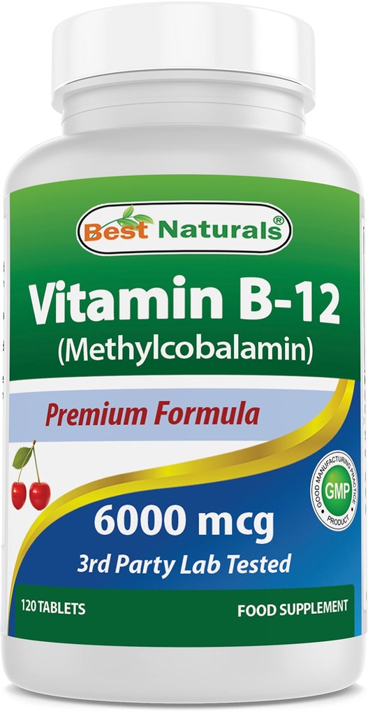 Migliori naturali Vitamina B12 6000 mcg 120 compresse