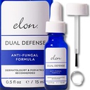 Elon Dual Defense Anti-Fungal Formula | 25% Acido Undecylenic | Treat & Eliminare Nail Fungus | Dermatologo & Podiatrista Raccomandato