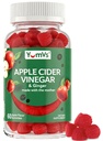 Gummies del sidro di mele di YUM-V – Gummies ACV con Ginger & La madre – Supporta il metabolismo, la vitalità e il benessere quotidiano – Natural Apple Flavor Vegan, Non-GMO, Gluten-Free, Cider Gummy – 60 Count