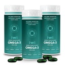 Iwi Omega-3, 90 Softgels (90 Serve), Vegan Plant-Based Algae Omega 3 con EPA + DHA, Integratore alimentare completo, Krill & Fish Oil Alternative, No Fishy Aftertaste