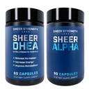 DHEA Supplemento per gli uomini + Sheer Alpha - Ultimate T Boosting Stack per gli uomini