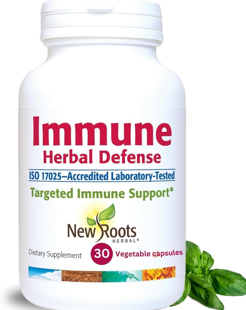 Immune Herbal Defense Supplement (200mg) con Reishi Mushroom, Astragalus Andrographis, Multi Herbal Extract with Elderberry, Echinacea (30 capsule) | Powerful Immune Support Supplement