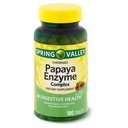 Spring Valley - Valle Papaya Enzyme Complex Tablets - 180 Chewable Tablets Pack di 2 180 Conte (Pack of 2)