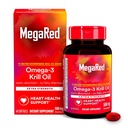MegaRed Omega-3 Krill olio 500mg Extra Forza softgels (40 conteggio in una scatola) - Krill olio senza pesce Aftertaste