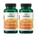 Swanson Beta-Carotene Vitamina A 25000 IU Skin Eye Immune System Health Antiossidante Support 7500 mcg 300 Softgels Count (2 Pack)