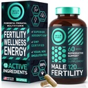 Integratori di fertilità per gli uomini Vitamina Prenatale - Radice Maca, Ashwagandha, Zinco, Plus Naturals - Concezione per Lui Uomini Vitamine di fertilità e Maschio Fertilità Support Supplementi - 120 Caps per 2 mesi