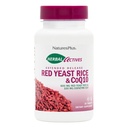 NaturesPlus Herbal Attivi Red Yeast Rice 600mg & CoQ10 100mg, Extended Release - 30 Compresse Vegane - Supplemento massima potenza, Antiossidante - Vegetariano, Senza glutine - 30 Serve