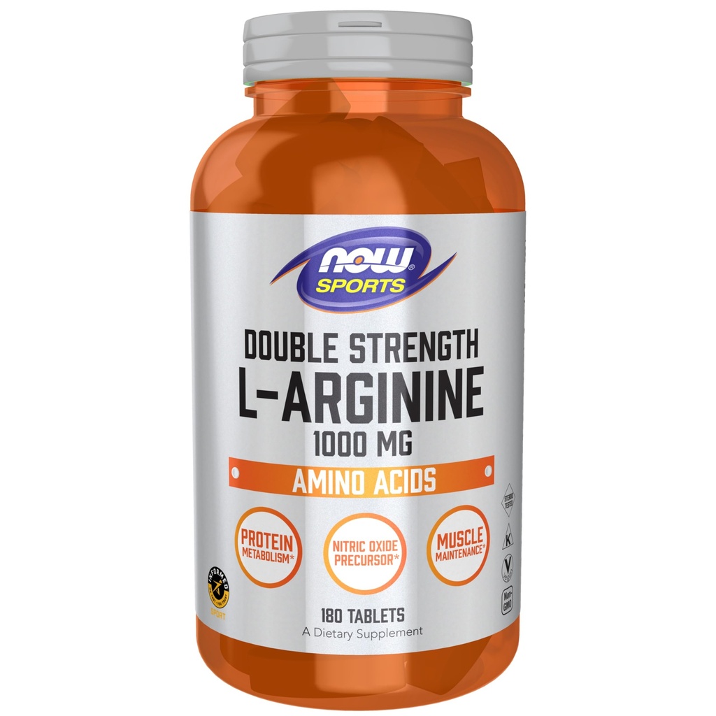 Ora Alimenti Nutrizione sportiva, L-Arginina Doppia Forza 1000mg, Precursore di ossigeno nitrico, Aminoacidi, 180 compresse