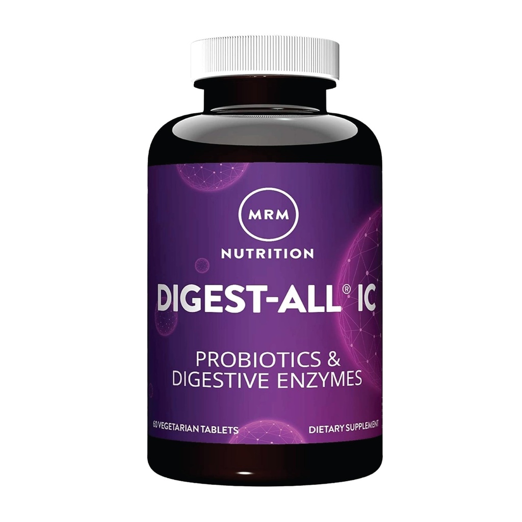 MRM Nutrition Digest-All ® IC Probiotics & Digestive Enzymes | Migliorata Digestione e Assorbimento | Digestione sana | Maggio Aiuto con Bloating and Gas | Gluten-Free | 30 Serve