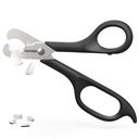 AUVON Forbici-Shaped Pill Cutter, Sharp Blade Pill Splitter per dividere facilmente la maggior parte 5-15mm Vitamine, Compresse e farmaci a metà