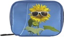 Funny Sunflower Pill Box 7 giorno Pill Case Travel Pill Organizer Bag con Zipper Portable Weekly Case My Pills Case Dimensioni compatte per il supporto supplemento di vitamina