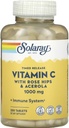 SOLARAY Timed Release Vitamina C con Rose HIPS & Acerola, 1.000 mg, 250 compresse