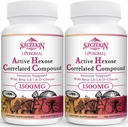 1500mg Liposomal Active Hexose Correlated Supplement,240 Soft Gel Beta-Glucani con Estratto di funghi naturale, Sistema immunitario, Funzione del fegato, Mantenere T-Cell & Killer Cell Activity
