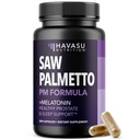 Sega Palmetto PM per gli uomini con Melatonin 3mg - Notte Tempo Salute Prostatica Supplemento per la vescica e il supporto del sonno - Ridurre Frequenza urinaria - 200 Conte - Vegan, Non OGM Capsule - Oltre 6 mesi di fornitura
