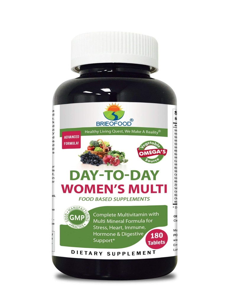 Briofood, Day-to-Day Food Women's Multi (180 compresse) con Ortogeni Omega
