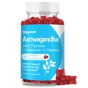 Ashwagandha Gummies con L-theanine, Ashwa Root Supplemento Gummy per gli uomini delle donne, 60 bacche miste Gummies aromatizzato