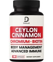 13in1 Ceylon Cinnamon Capsule - 200 Capsule con Cromo Picolinato, Biotina, Seme di Uva, Elderberry & More