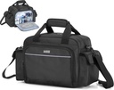 Trunab Home Salute Infermiera Bag Vuoto, Portable Medical Supplies Spalla per Ospizio, Visita casa, Interni ospedalieri, Nero, Solo borsa