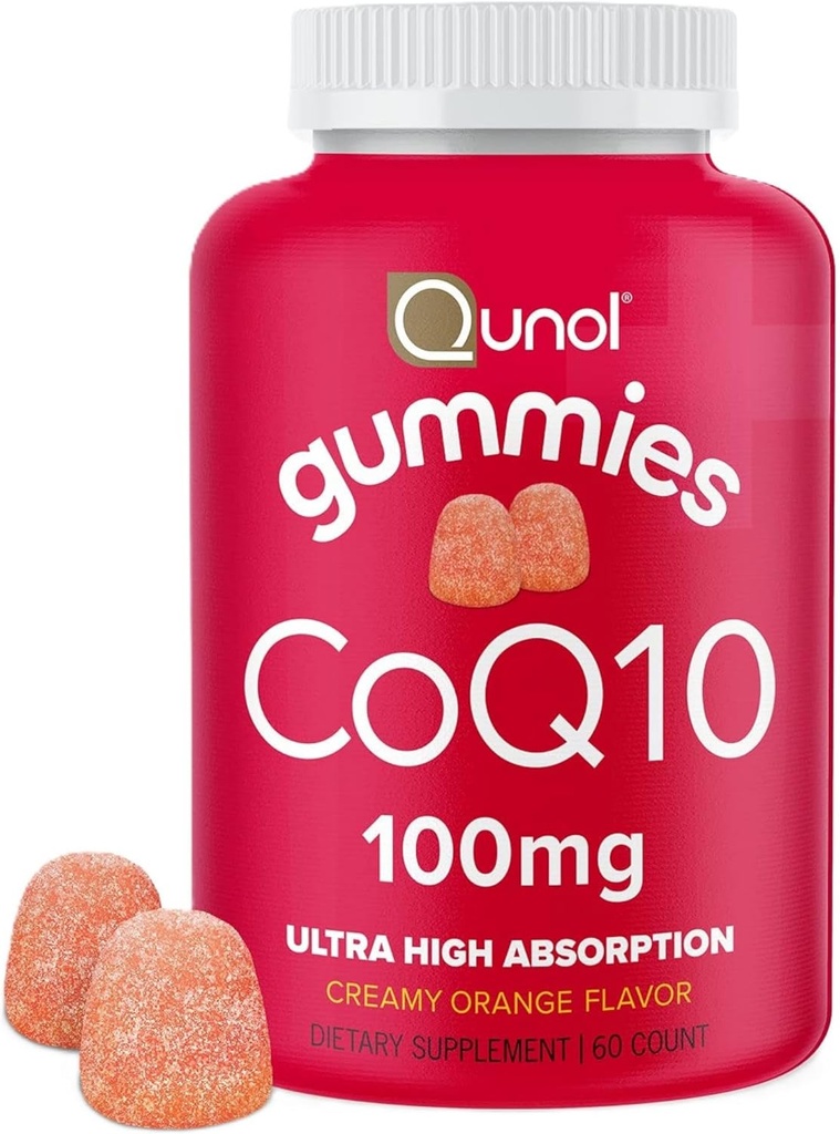 Qunol CoQ10 Gummies by Qunol, 100 mg, Delicious Gummy Supplements, Aiuta a sostenere la salute del cuore, 60 ct