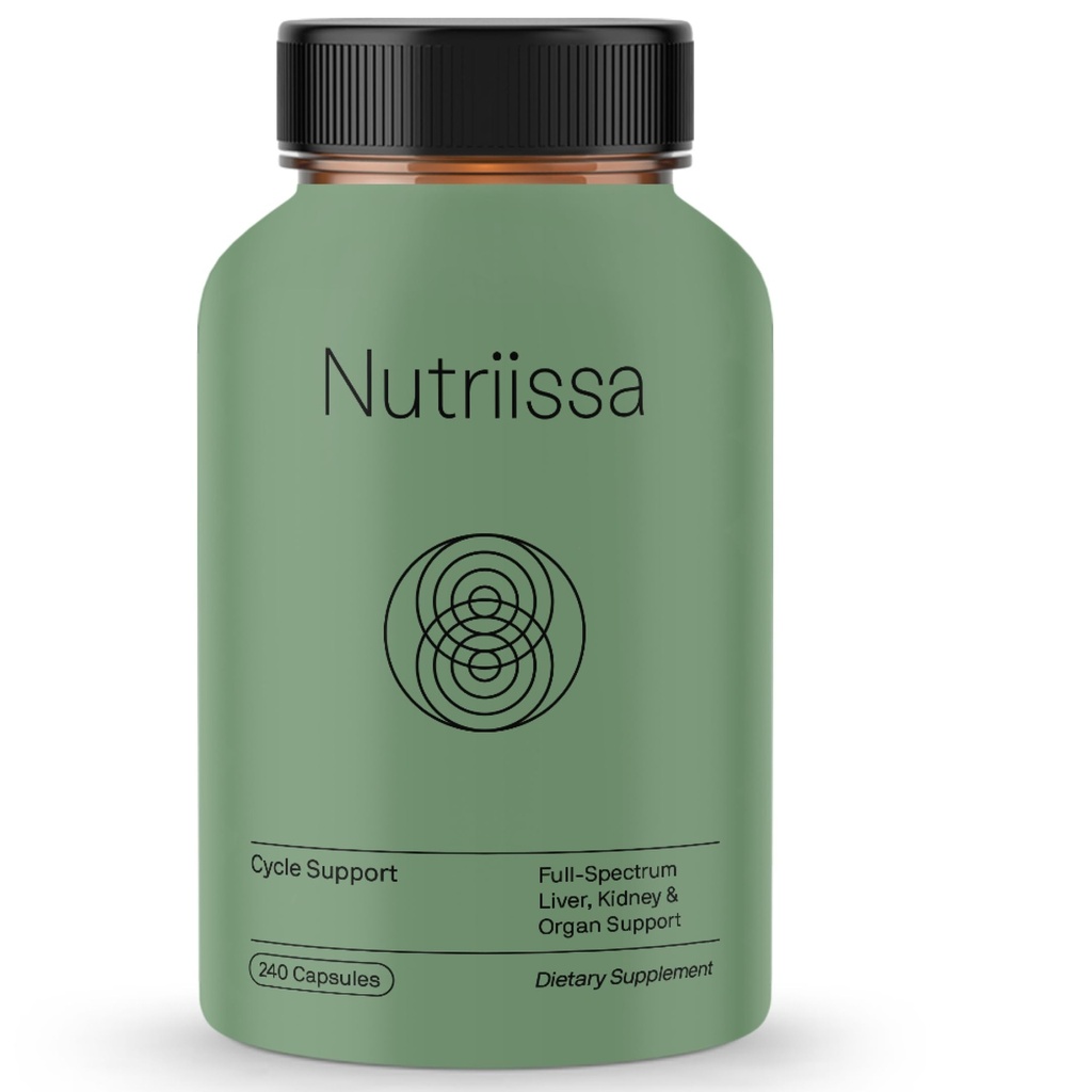 Nutriissa Cycle Support – Liver & Kidney Support Supplement – TUDCA 400mg & NAC 1000mg – 5,400mg Total Formula – Organ & Detox Support – Vegan Capsules – 240 Count | EPEB Certified