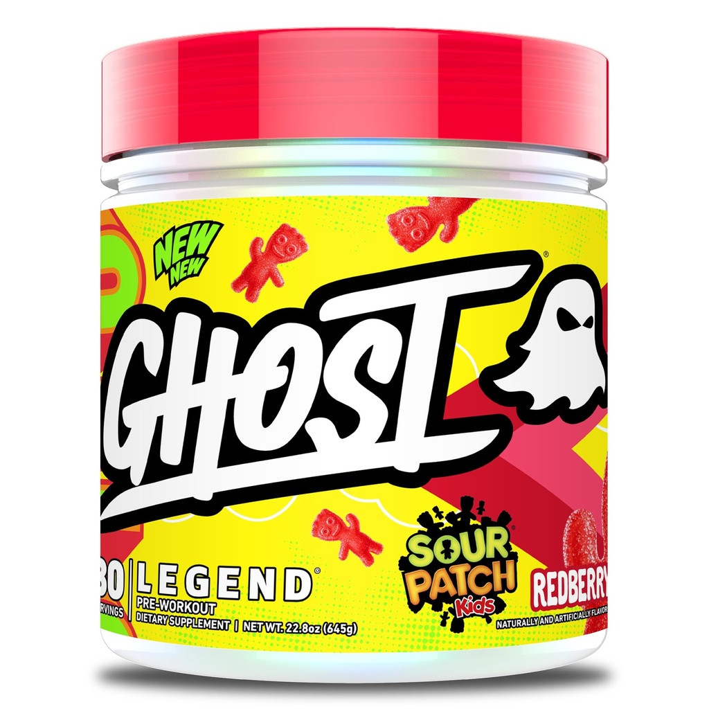 GHOST Legend Pre-Workout Powder, SPK Redberry - 30 Serve – Pre-allenamento per uomini e donne con Choline, L-Citrulline, & Beta Alanine per energia & Focus