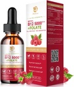 Lukaree Vitamina B12 Gocce sublinguali Vegan B12 Vitamine Liquid-Full Spectrum-Methylcobalamin, Adenosyl & Hydroxy B12, per energia, messa a fuoco, Mood & Immune Support- 2 mesi di alimentazione, 2 fl oz