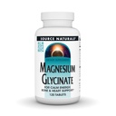 Fonte Naturals Magnesium Glycinate, Chelato per l'assorbimento elevato | per l'energia calma, Bone & Heart Support*, 200 mg per porzione - 120 compresse