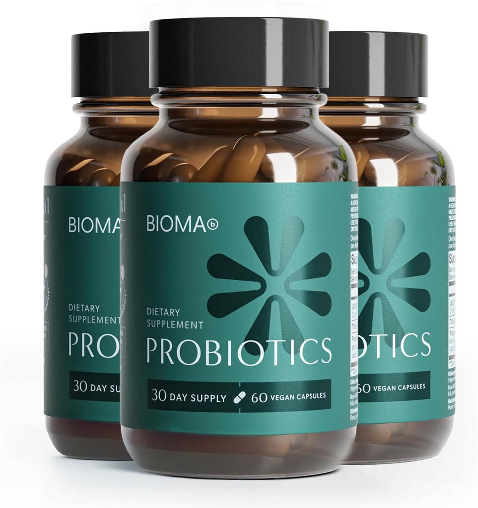 Bioma Probiotics - Probiotici Digestivi - Supporto Gut per Uomini e Donne con Xylooligosaccharides, Tributyrin & Bifidobacterium - Vegan & Gluten Free - 180 Delayed-Release Capsules (90-Day Supply)