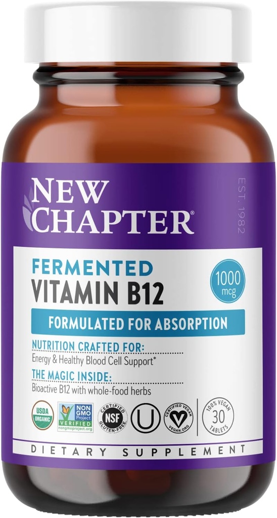 Nuovo Capitolo Fermentato Vitamina b12, 30 Conte