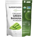 MRM Nutrition Organic Green Banana Powder | Superfoods | High-Fiber | Flour Alternative | Prebiotic Fiber | 40 Serve