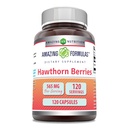 Incredibile Formulas Hawthorn Berries Supplemento | 565 Mg Per Serving | 120 Capsule | Non-GMO | Gluten Free | Made in USA