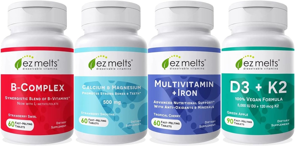 EZ Melts Wellness Starter Pack, Senza zucchero, Alimentazione 1-3-Month