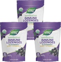 Senso di natura Sambucus Immune Lozenges, Zinc + Vitamina C, Black Elderberry Extract, USDA Certified Organic, Original Berry Flavored, 24 Lozenges (Packaging May Vary) - 3 Pack