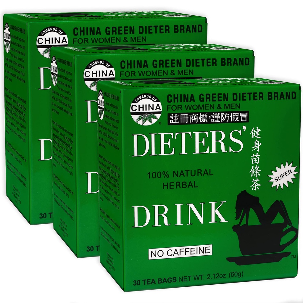 Tè di senna di zio Lee 3-Pack – Bevanda di dieta verde, Caffeina-Free 100% naturale disintossicazione di erbe & supporto digestivo, 30 Ct ogni