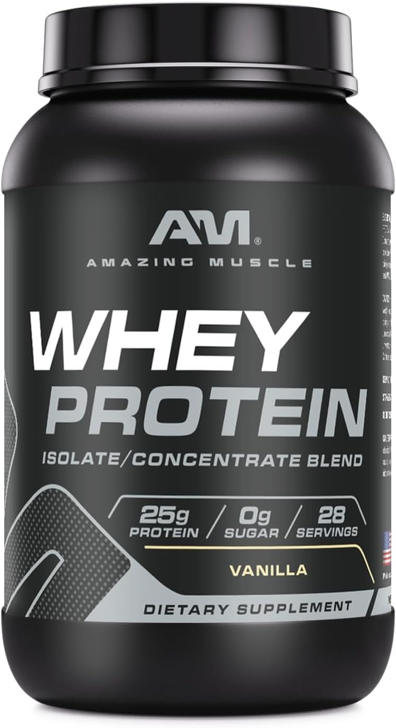 Incredibile Muscolo 100% Whey Protein Powder * Formula avanzata con Whey Protein Isolate come ingrediente primario Insieme con Ultra Filtro di Whey Protein Concentrate (Vanilla, 2 lb)