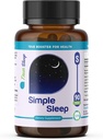 Rilassamento naturale, Formula Magnesio Glycinate, Estratto di valeriana, GABA, Melatonina, Fiore della passione, Balm di limone & Promuovere la calma e migliorare la qualità del sonno 90 capsule