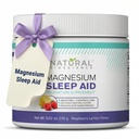 Magnesio sonno notte polvere tempo - Citrato di magnesio, glicinato di magnesio con melatonina, L-teanina e GABA sonno Aid, integratore naturale del sonno, Vegan, senza glutine, lampone limone Flavor
