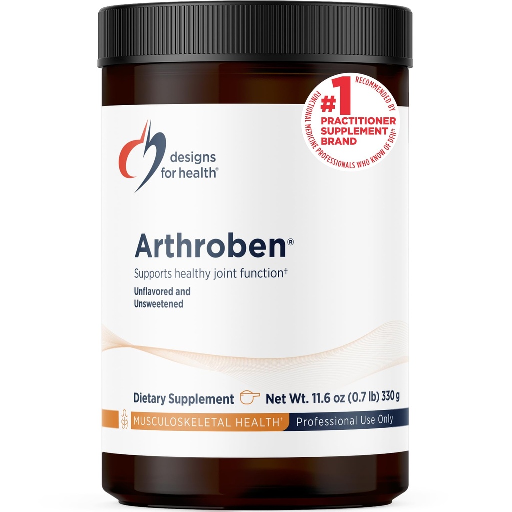 Progetti per la salute Arthroben non aromaed / non zuccherato - Peptidi di collagene polvere + Botanical per aiutare a sostenere Giunti sani - Peptidi Bere Mix, Non-GMO (30 Serve / 330g)