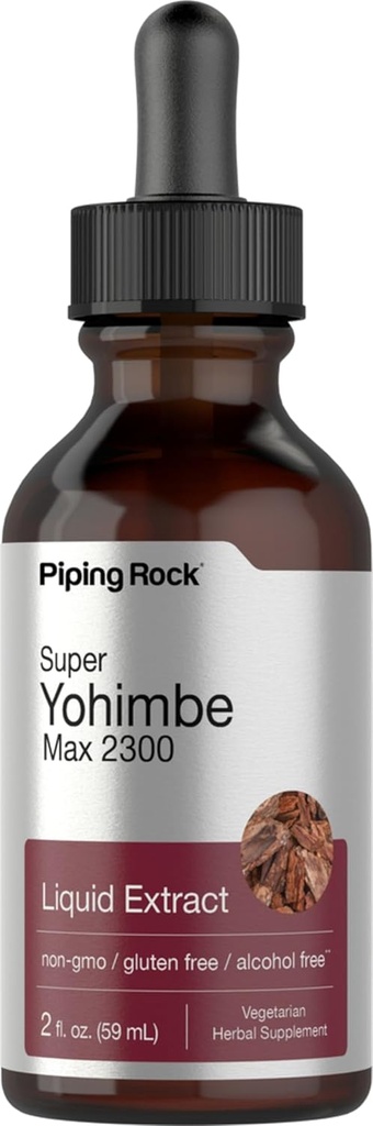 Super Yohimbe Max Liquid Extract Alcohol Free, 2300 mg, 2 fl oz (59 mL) Bottiglia di contagocce