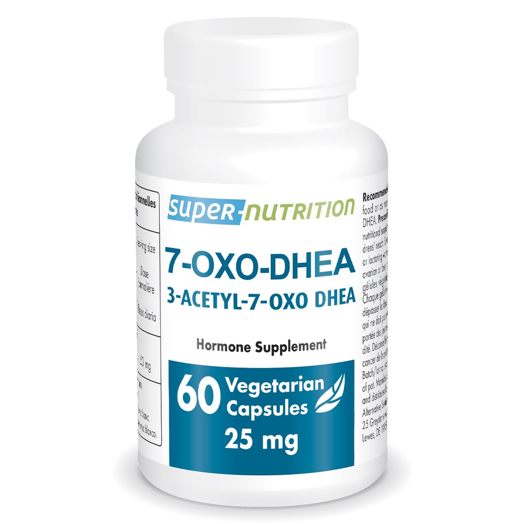 Supersmart 7-OXO DHEA 25mg - Advanced DHEA Metabolite Supplement | Non-GMO & Gluten Free - 60 capsule vegetariane