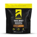 Ascesa 100% polvere di proteine del siero di latte - Isolato di proteine del siero post-allenamento, aromi e dolcificanti artificiali zero, senza glutine, 5.5g BCAA, 2,6g leucina, aminoacidi essenziali, burro di arachidi al cioccolato 4 lb
