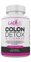 Pure Colon Cleanse & Detox 15 Day Program - Herbal Laxative Constipation Relief con Psyllium Husk, Cascara Sagrada & Senna Leaves - Speciale Women Intestinal Cleanser by Ladyme - 30 Capsule
