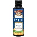 Integratore liquido dell'olio di pesce Omega 3 di Barlean, 1262mg EPA e DHA acidi grassi, Non-OGM e senza glutine, aroma d'arancia, 8 oz