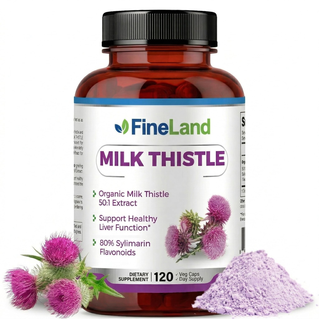 Estratto di cardo 50:1 – 120 capsule vegane - 20.000 mg Strenght con 80% Silymarin Flavonoids – Supporto per fegato e antiossidante | 50X Estratto di semi concentrati - Non OGM, Made in USA