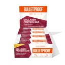 Bulletproof Fudge Brownie Collagen Protein Bars, Confezione di 12, Keto-Friendly Snack con olio MCT, Collage a base di erba, senza aggiunta di zucchero