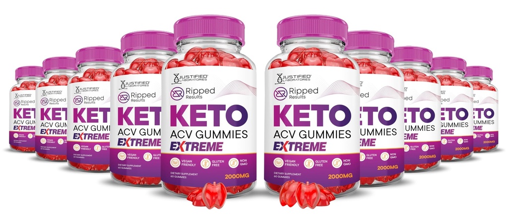 (10 Pack) Ripped Results Keto ACV Gummies Extreme 2000MG Ripped Results Keto Gummies Aceto di sidro di mele Formulato con succo di barbabietola di melograno Polvere B12 Vegan Non OGM 600 Gummys