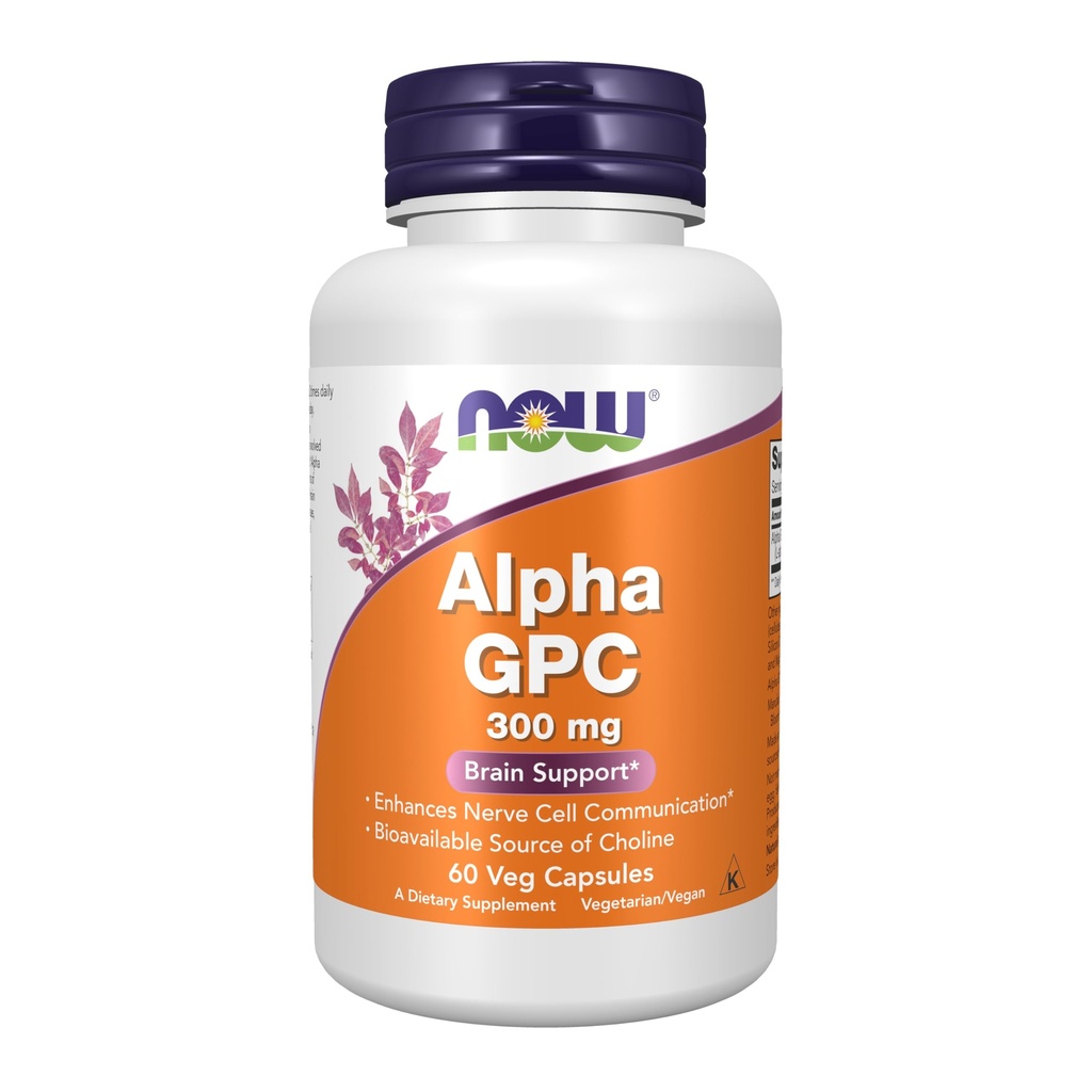 NOW Foods Now Foods Alpha Gpc 300mg, 60 Caps Veg (Pack of 2)