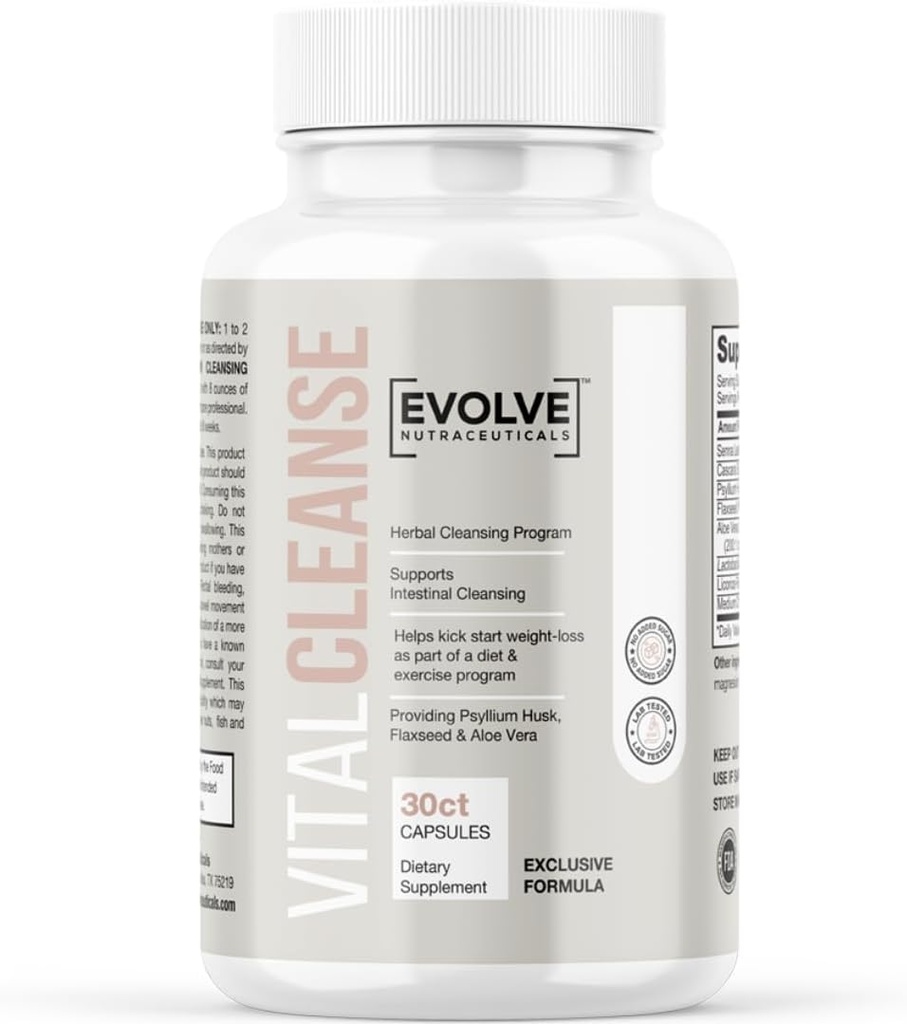 Evolve Vital Cleanse, Natural Detox Formula, Renew Energy e Vitality, Preparare le vacanze