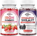 Iron Gummies Supplemento per adulti e bambini | Shilajit Himalayan Gummies | Bundle