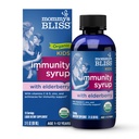 Bliss Organic Elderberry Syrup & Immunity Boost Con Vitamine, Prebiotici & Echinacea per Bambini & Adulti 1 anno+, 3 Fl Oz